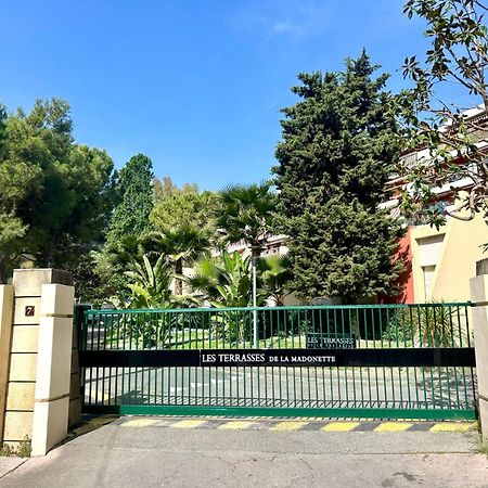 Appartement Luxe - 3 Pieces Avec Vue Mer, Piscine Et Tennis Nice Ngoại thất bức ảnh