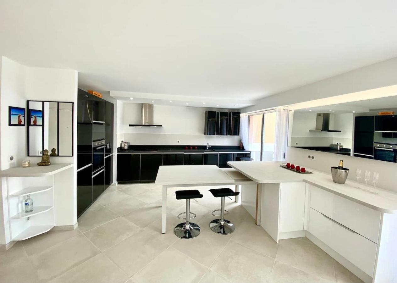 Appartement Luxe - 3 Pieces Avec Vue Mer, Piscine Et Tennis Nice Ngoại thất bức ảnh