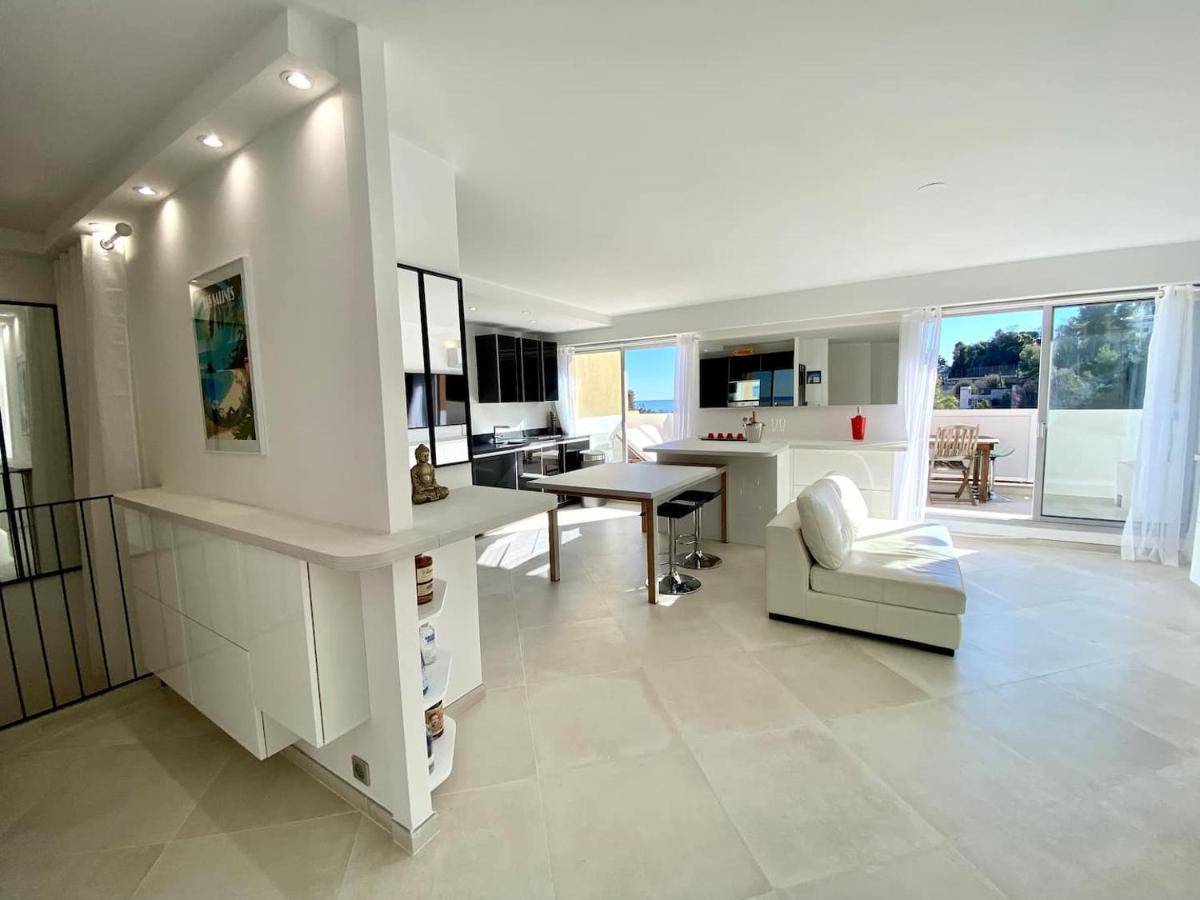 Appartement Luxe - 3 Pieces Avec Vue Mer, Piscine Et Tennis Nice Ngoại thất bức ảnh